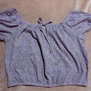 Lavender Floral Blouse